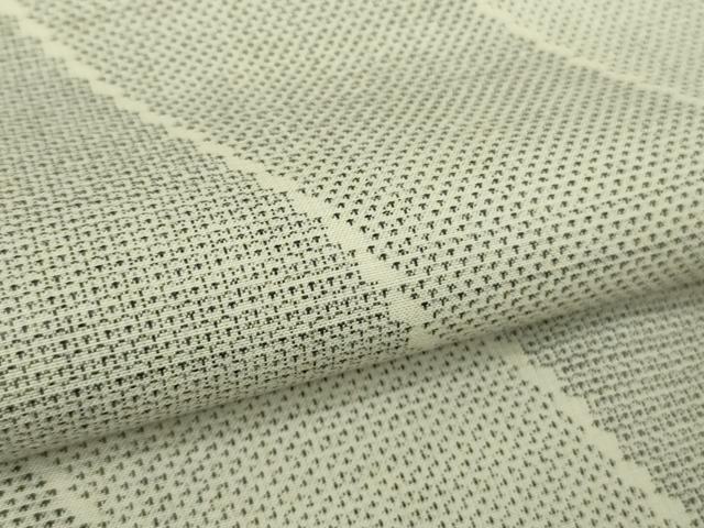 平和屋本店●極上　綿薩摩　東郷織物謹製　手織　160亀甲　斜線文　逸品　DZAB2261kh6