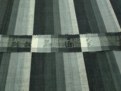 平和屋本店●極上　本場結城紬　重要無形文化財　別織　名匠会　奥順謹製　縞　市田謹製　証紙・鑑定証付き　逸品　DZAB2269kh6