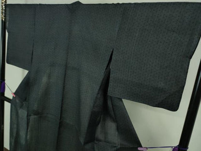 平和屋本店＊極上　夏物　重要無形文化財　本場宮古上布　苧麻　濃藍色　逸品　DZAB2277kh6