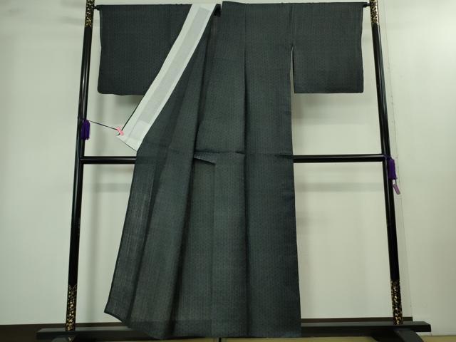 平和屋本店＊極上　夏物　重要無形文化財　本場宮古上布　苧麻　濃藍色　逸品　DZAB2277kh6