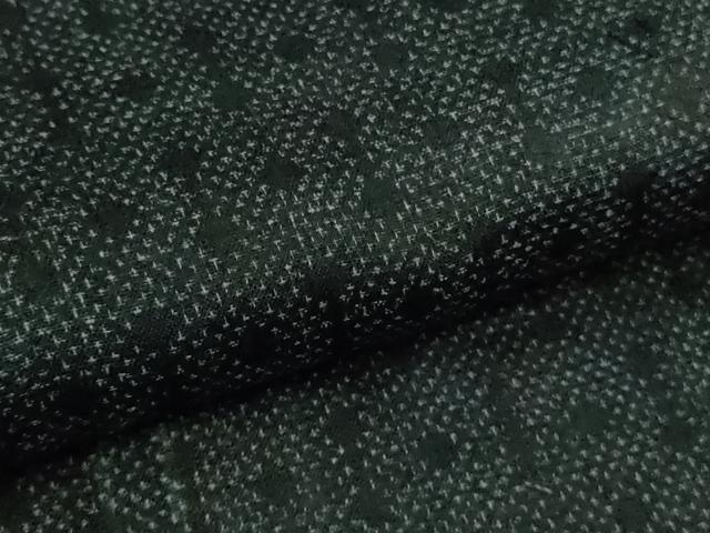 平和屋本店＊極上　夏物　重要無形文化財　本場宮古上布　苧麻　濃藍色　逸品　DZAB2277kh6