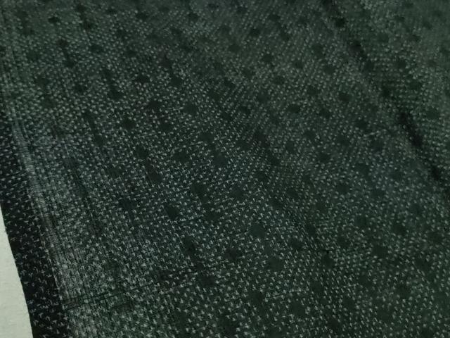平和屋本店＊極上　夏物　重要無形文化財　本場宮古上布　苧麻　濃藍色　逸品　DZAB2277kh6