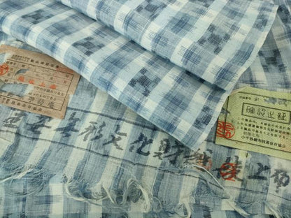 平和屋本店＊最高級　夏物　重要無形文化財　越後上布　日本工芸会正会員　伝統工芸士　鈴木苧紡庵 　証紙付き　逸品　DZAB2279kh6