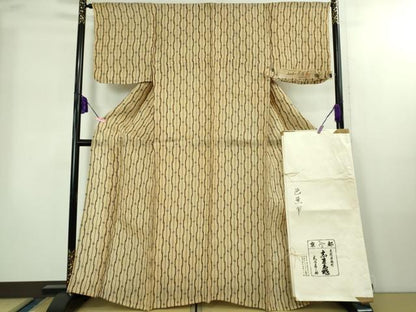平和屋本店＊希少　夏物　芭蕉布　手積み芭蕉糸100％　銀座　志ま亀　たとう紙付き　逸品　未使用　DZAB2282kh6