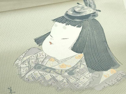 平和屋着物●極上　二代目・由水十久 本加賀友禅 西陣 長嶋成織物 ながしま帯 両面　太鼓柄袋帯　平安　証紙・色紙付き　逸品　DZAB2301kh6