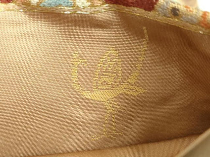 平和屋着物●極上　西陣　白綾苑大庭　六通柄袋帯　立涌花唐草　金糸　逸品　DZAB2305kh6