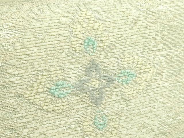 平和屋着物●極上　九寸名古屋帯　花菱文　金糸　逸品　未使用　DZAB2309kh6