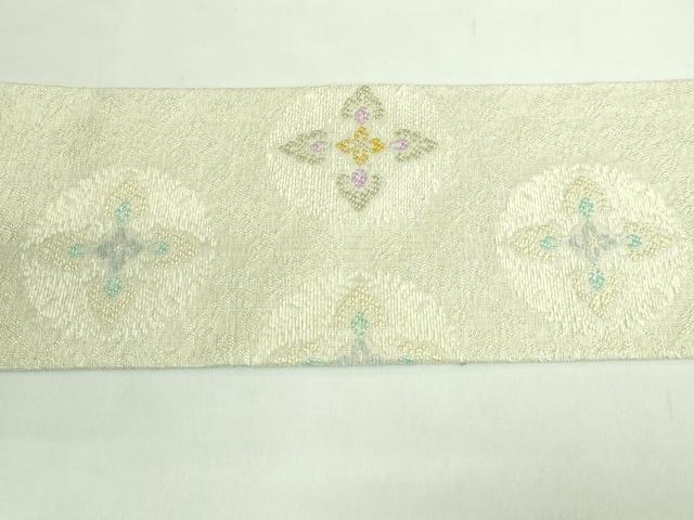 平和屋着物●極上　九寸名古屋帯　花菱文　金糸　逸品　未使用　DZAB2309kh6