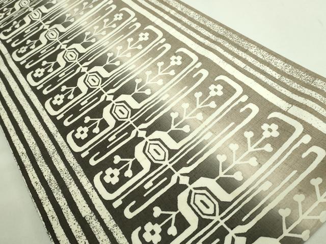 平和屋着物○極上 結城紬 全通柄袋帯 間道 証紙付き 逸品 DZAB2311kh6