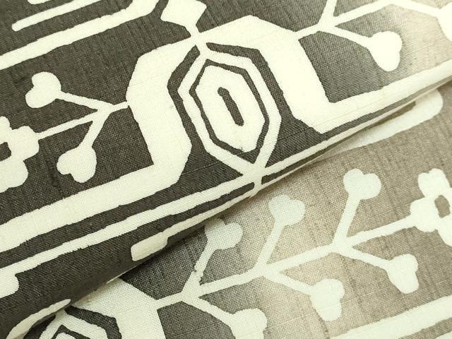 平和屋着物○極上 結城紬 全通柄袋帯 間道 証紙付き 逸品 DZAB2311kh6