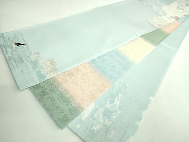 平和屋着物●極上　近江屋　青玲珠　SERES　両面　太鼓柄袋帯　ファーストペンギン　逸品　DZAB2317kh6