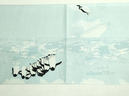 平和屋着物●極上　近江屋　青玲珠　SERES　両面　太鼓柄袋帯　ファーストペンギン　逸品　DZAB2317kh6