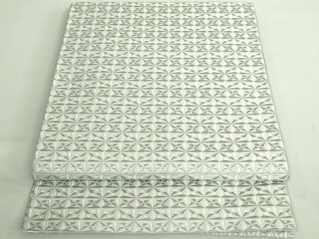 平和屋本店●極上　本場筑前博多織　八寸名古屋帯　唐間道　筑前織物　証紙付き　逸品　DZAB2321kh6