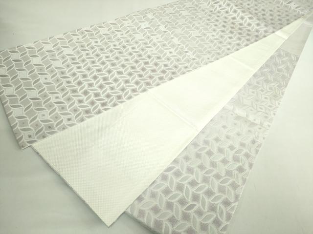 平和屋本店●極上　本場筑前博多織　六通柄袋帯　紫根染　覇家台織染色記行　証紙付き　逸品　DZAB2328kh6