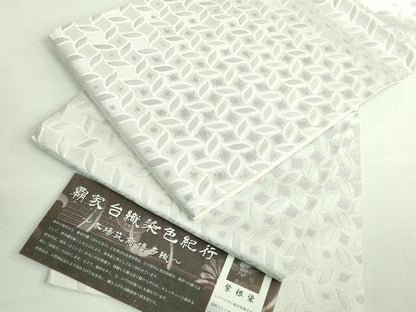 平和屋本店●極上　本場筑前博多織　六通柄袋帯　紫根染　覇家台織染色記行　証紙付き　逸品　DZAB2328kh6