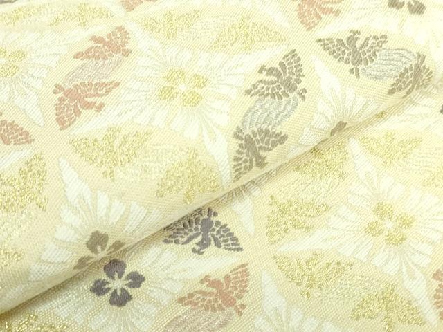 平和屋着物○極上 九寸名古屋帯 鳥襷 金糸 逸品 DZAB2332kh6
