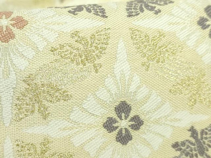 平和屋着物●極上　九寸名古屋帯　鳥襷　金糸　逸品　DZAB2332kh6