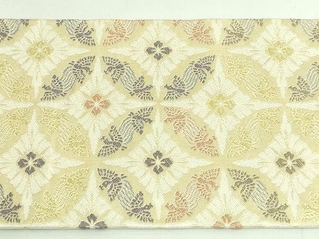 平和屋着物●極上　九寸名古屋帯　鳥襷　金糸　逸品　DZAB2332kh6 平和屋着物○極上 九寸名古屋帯 鳥襷 金糸 逸品 DZAB2332kh6