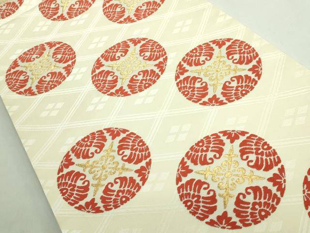 平和屋本店○極上 俵屋 人間国宝 喜多川平朗 有職織物 六通柄