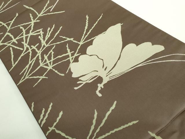 平和屋着物●極上 世界的人形師 辻村寿三郎 ジュサブロー 六通柄袋帯 舞蝶文 憲法色地 逸品 DZAB2351kh6