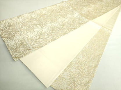 平和屋着物●極上　西陣　川島織物　六通柄袋帯　松葉　金銀糸　逸品　DZAB2359kh6