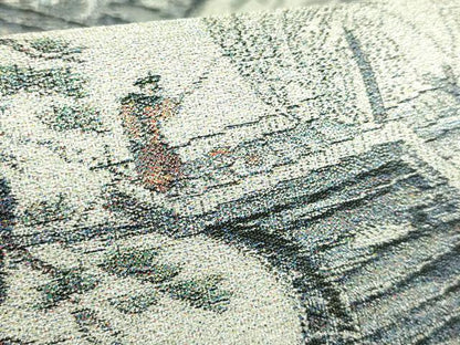 平和屋本店●極上　西陣　とみや織物謹製　とみや帯　太鼓柄袋帯　大島美術絵巻　逸品　DZAB2374kh6