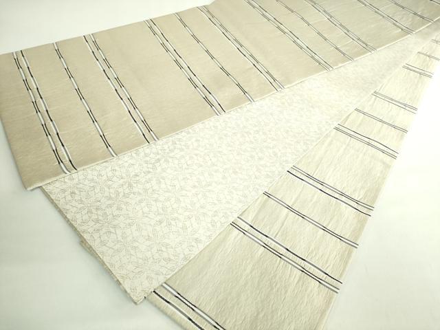 平和屋着物●極上　全通柄袋帯　めがね織　逸品　DZAB2377kh6