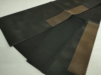 平和屋着物●極上　Maru　Factory　丸山正　六通柄袋帯　入子菱　黒地　逸品　DZAB2378kh6