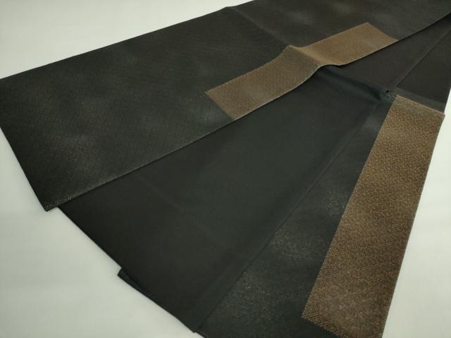 平和屋着物●極上　Maru　Factory　丸山正　六通柄袋帯　入子菱　黒地　逸品　DZAB2378kh6