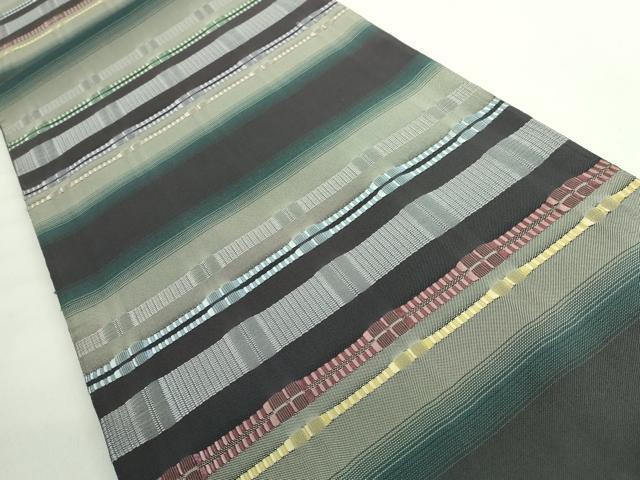 平和屋着物●極上　高島織物　六通柄袋帯　吉野間道　逸品　DZAB2381kh6