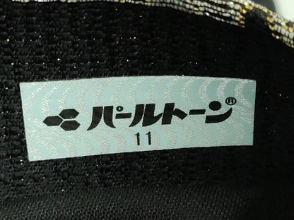 平和屋着物●極上　六通柄袋帯　花菱　黒地　金銀糸　逸品　DZAB2387kh6