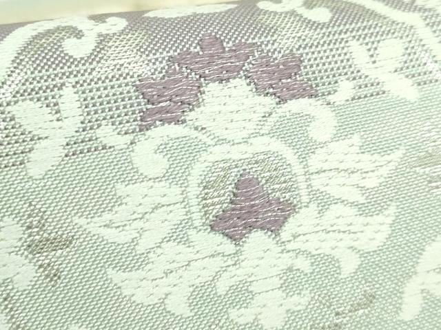平和屋着物●極上　六通柄袋帯　唐織　和更紗　銀糸　逸品　DZAB2389kh6