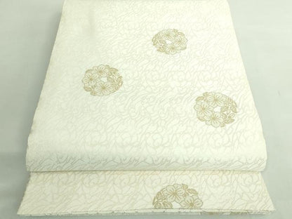 平和屋着物●極上　両面　全通柄袋帯　明暉瑞鳥紋　金銀糸　逸品　DZAB2390kh6