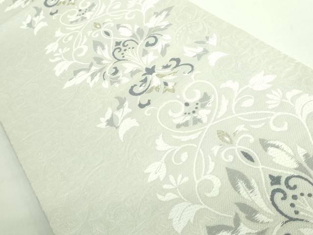 平和屋着物●極上　六通柄袋帯　唐織　花唐草　金糸　逸品　DZAB2391kh6