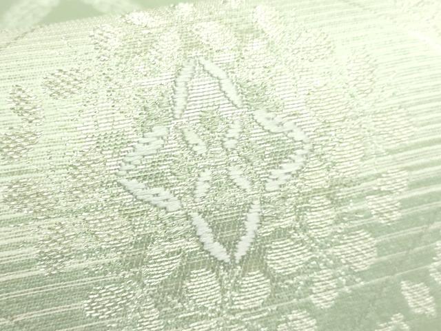 平和屋着物＊極上 夏物 六通柄袋帯 唐織 網目花文 銀糸 逸品 DZAB2393kh6