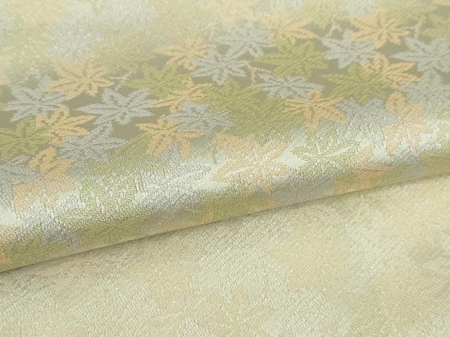 平和屋着物●極上　お召　楓尽くし　暈し染め　逸品　DZAB2405kh6