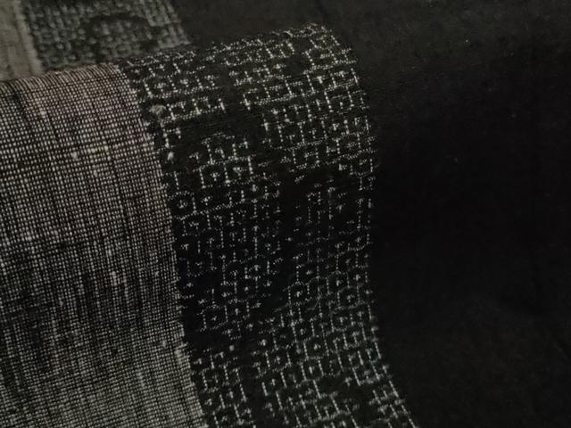 平和屋本店●極上　本場結城紬　重要無形文化財　80亀甲　藤貫謹製　唐草間道　証紙付き　逸品　DZAB2409kh6