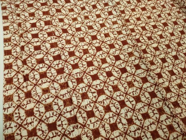 平和屋本店○極上 岩手の匠 草紫堂 南部絞り 茜染 綿