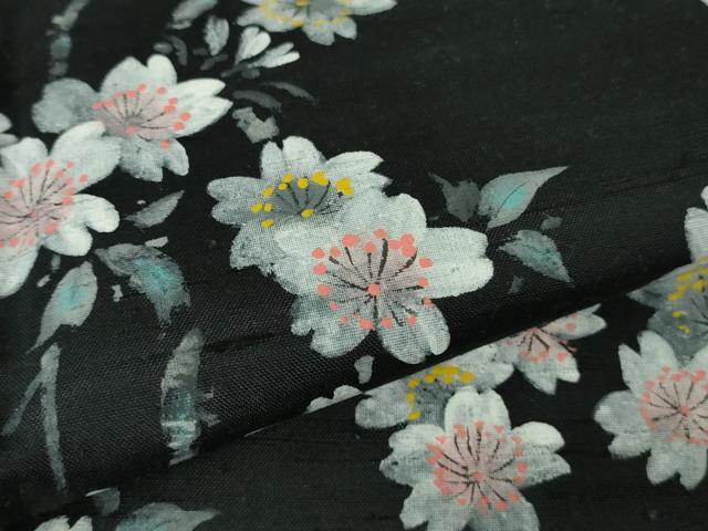 平和屋本店○極上 石川県指定無形文化財 牛首紬 白山工房 手織り