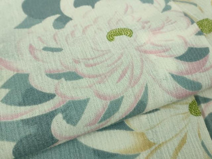 平和屋着物∴極上 夏物 浴衣 撫松庵 綿 乱菊 逸品 DZAB2434kh6