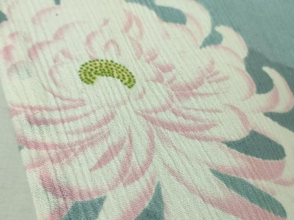 平和屋着物∴極上 夏物 浴衣 撫松庵 綿 乱菊 逸品 DZAB2434kh6
