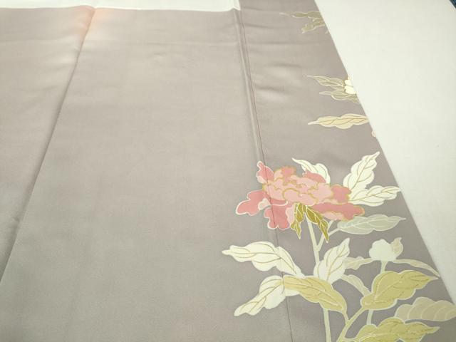 平和屋本店●極上　創業460年・千總　訪問着　刺繍　草花文　虹色地　暈し染め　金糸　大丸扱い　逸品　DZAB2438kh6