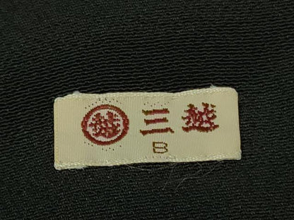 平和屋本店●極上　人間国宝　森口華弘　蒔糊友禅　蒔糊散らし　黒留袖　刺繍　横菊　金糸　三越扱い　逸品　DZAB2442kh6