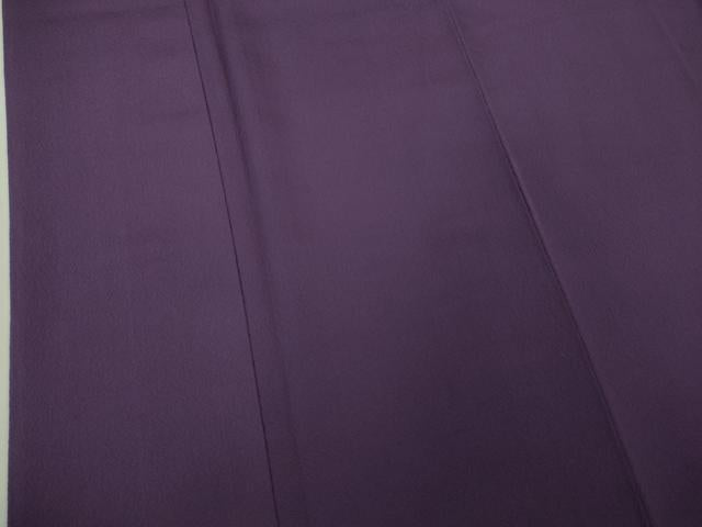 平和屋本店●極上　世界的人形師　辻村寿三郎　ジュサブロー　振袖　兎と亀　葡萄色地　鬼しぼ縮緬　逸品　DZAB2445kh6