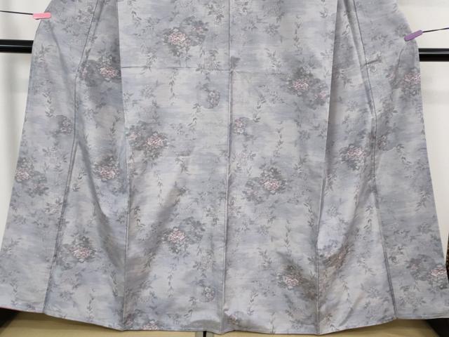 平和屋本店●極上　都喜ヱ門　本場大島紬　白大島　7マルキ　藤白泥　花咲純麗　藤絹織物謹製　証紙付き　逸品　未使用　DZAB2459kh6