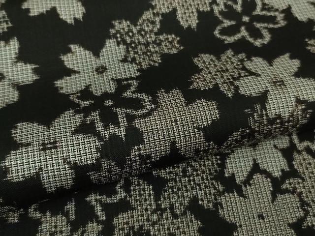 平和屋本店○希少 本場大島紬 吉三郎 吉織物謹製 割込絣織 新