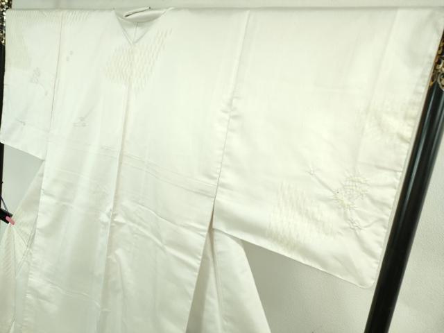 平和屋本店●極上　十日町 名門青柳謹製　櫛引織　紬　訪問着　絞り　飛兎　やまと金ラベル　ロング丈　逸品　未使用　DZAB2462kh6