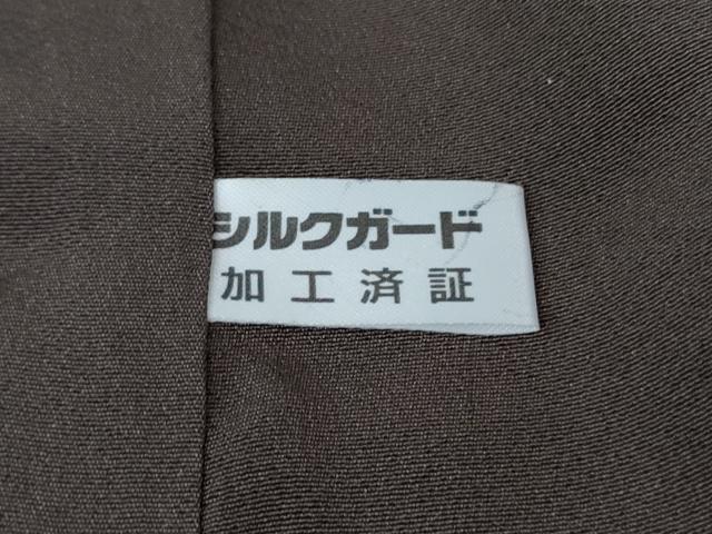平和屋着物●極上　京都の名門ブランド　銀花仙　訪問着　黒鳶色地　暈し染め　反端付き　逸品　未使用　DZAB2463kh6