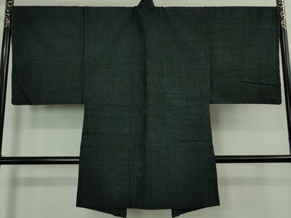 平和屋着物＃極上　男性　本場結城紬 重要無形文化財　杢　長羽織　奥順謹製　百入茶色地　市田謹製　証紙付き　逸品　未使用　DZAB2464kh6