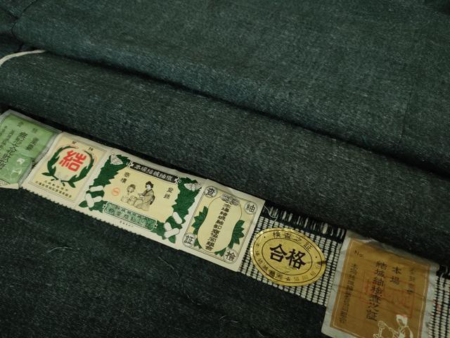 平和屋着物＃極上　男性　本場結城紬 重要無形文化財　杢　長羽織　奥順謹製　百入茶色地　市田謹製　証紙付き　逸品　未使用　DZAB2464kh6
